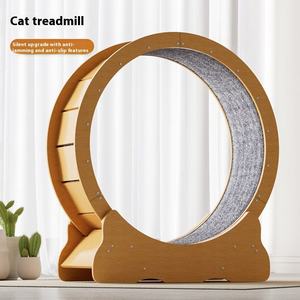 Caminadora para Gatos de Madera Silenciosa con Rodillo, Juguete de Ejercicio y Fitness, Plataforma Minimalista de Fibra de Alta Densidad, Marco de Escalada para Gatos - Product Image 4