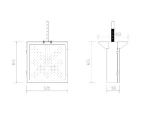 Feux <span class=keywords><strong>de</strong></span> circulation pour barrière <span class=keywords><strong>de</strong></span> péage durables, double face, avec croix rouge et flèche verte, IP65, 600 mm - Product Image 4