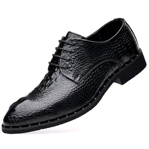 Handmade Fashion Black Coffee Mens Designer Luxury Leather Men's Dress Shoe Custom Color Derby Shoes chaussures hommes en cuir