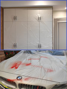 Autoadhesivo Pre-Taped Washi Papel Kraft Película de Enmascarar Desechable Protección de Pintura de Coche por Material PE Automotriz - Product Image 2