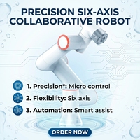 Bras de robot collaboratif articulé à 6 axes avec guidage manuel pour application de soudage de précision
