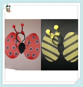 Juego de 3 uds. De mariquita, Bumble Bee, disfraz de disfraz, alas de hadas con purpurina, HPC-1759 - Product Image 4