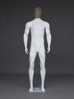 Mannequins masculins en plastique ABS noir et blanc, corps entier, grande musculature, pose debout, pour athlètes - Vente en gros Shining Star SS-MH