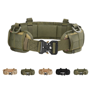 Sabado đa chức năng thoáng khí có thể điều chỉnh <span class=keywords><strong>Molle</strong></span> hệ thống <span class=keywords><strong>Webbing</strong></span> chiến thuật vành đai <span class=keywords><strong>Molle</strong></span> eo đệm thắt lưng - Product Image 1