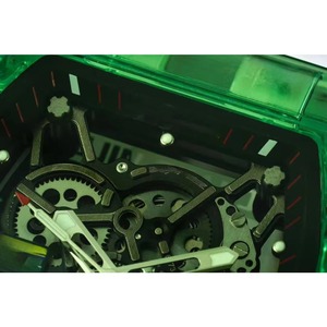 Reloj de edición limitada para hombre, de 26 años de antigüedad, de alta gama, con esfera transparente de cristal, movimiento mecánico automático, resistente al agua. - Product Image 4