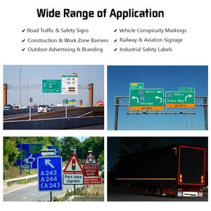 ฟิล์มสะท้อนแสงแบบไมโครปริซึมความเข้มสูง คุณภาพสูง สำหรับงานพิมพ์สีเขียว 10 ปี รุ่น Diamond Grade HIP - Product Image 6