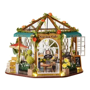 Bộ Dụng Cụ Xây Dựng Đồ Nội Thất Thực Tế Handmade Lắp Ráp Búp Bê Đồ Chơi DIY Dollhouse Sáng Tạo Xây Dựng Giấy 3D Câu Đố Nhà