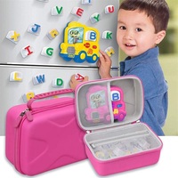 Ensemble de lettres magnétiques LeapFrog Fridge Phonics personnalisé avec étui de rangement rigide de voyage en EVA pour jouet d'enfant, étanche