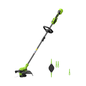 Greenworks 24V 13\" Brushless Cordless String Trimmer/<strong>Weed</strong> <strong>Wacker</strong> + Edger Includes 20 Blades Industrial Electric Green - Product Image 6