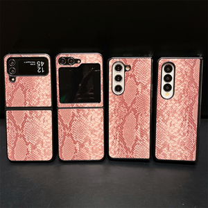 <span class=keywords><strong>Coque</strong></span> de <span class=keywords><strong>téléphone</strong></span> motif peau de serpent de luxe pour <span class=keywords><strong>Samsung</strong></span> Galaxy Z Flip 4 5 6 cuir PU + housse de protection PC rigide pour Galaxy Z Fold 4 5 6 - Product Image 6