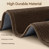 Tapis d'entrée moderne en polyester tufté, antidérapant, lavable, imprimé animal, absorbant, adapté aux animaux domestiques, pour la maison et l'hôtel