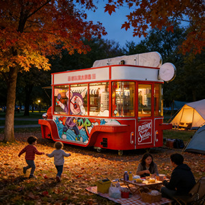 High-quality Durable Reliable Electric Mobile Food <b>Trailer</b> with Stainless Steel Construction and Double Sinks for Sale - Product Image 1