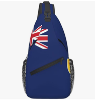 Sac bandoulière unisexe tendance avec motif drapeau nigérian personnalisé, sac de poitrine de voyage extérieur, vente en gros