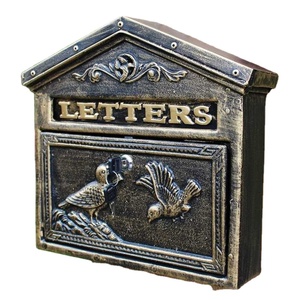 Raffiné à l'<span class=keywords><strong>ancienne</strong></span> cour Villa en fonte d'aluminium Rural rétro boîte <span class=keywords><strong>aux</strong></span> lettres fer Art suspendu mur avec serrure boîte à messages - Product Image 4