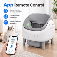 CE FCC RoHS OEM ODM pour chats, bac à litière intelligent autonettoyant de 76L avec commande par application et protection de sécurité du moteur contre les surintensités