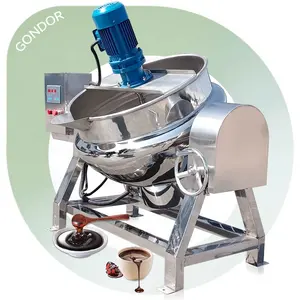 Máquina misturadora planetária para cozinhar legumes pequenos, casaco duplo de carne, 200 litros, misturador Cengho com moldura