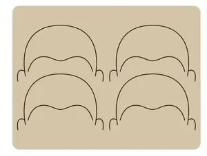 Peau d'entraînement en latex pour micropigmentation du <span class=keywords><strong>cuir</strong></span> <span class=keywords><strong>chevelu</strong></span> (SMP) et <span class=keywords><strong>tatouage</strong></span> pour la <span class=keywords><strong>calvitie</strong></span> - Écologique, souple et légère - Product Image 5