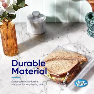 Sandwich <b>Bags</b> Resealable <b>Plastic</b> Food <b>Storage</b> <b>Bags</b> Zipper Lock Containers Gravure Printed Moisture Proof for Fruit Veggies - Product Image 6