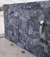 Ardoise noire Taihang de qualité supérieure, pavage aléatoire, pierre naturelle fendue pour pavage de jardin, revêtement mural extérieur, décoration paysagère
