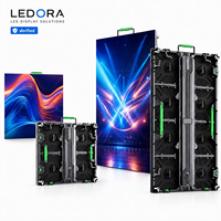 Mur vidéo LED de location LEDORA P2.976 pour usage intérieur/extérieur, pas de pixel de 500x500mm, 4K HDR10, étanche IP65, garantie 5 ans