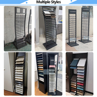 Vente en gros d'usine de présentoir en carreaux de céramique présentoirs en métal pour salle d'exposition en quartz et pierre décorative supports pour salle d'exposition de magasin