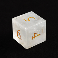 1 pièce de dés de jeu de rôle DND en hématite verte naturelle, faits à la main, polyédriques, en cristal, écologiques, de collection, pour jeux de société Dungeons & Dragons