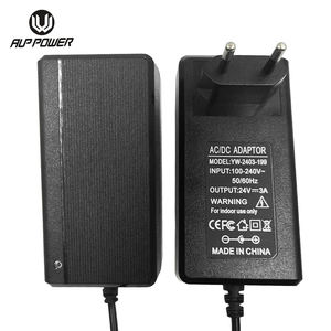 Адаптер питания 24 В, входной 100 240 В переменного тока, 50/60 Гц, 5 В, 6 В, 9 В, 12 В, <span class=keywords><strong>ac</strong></span> <span class=keywords><strong>dc</strong></span>, Великобритания, ЕС, штекер, настенные адаптеры, светодиодный адаптер питания 24 В, 3 А - Product Image 3