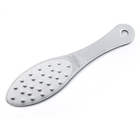 Lime à pied professionnelle en acier inoxydable meuleuse de callosités pierre de pédicure Double élimination de la peau morte Kit de soins de soins-Stock