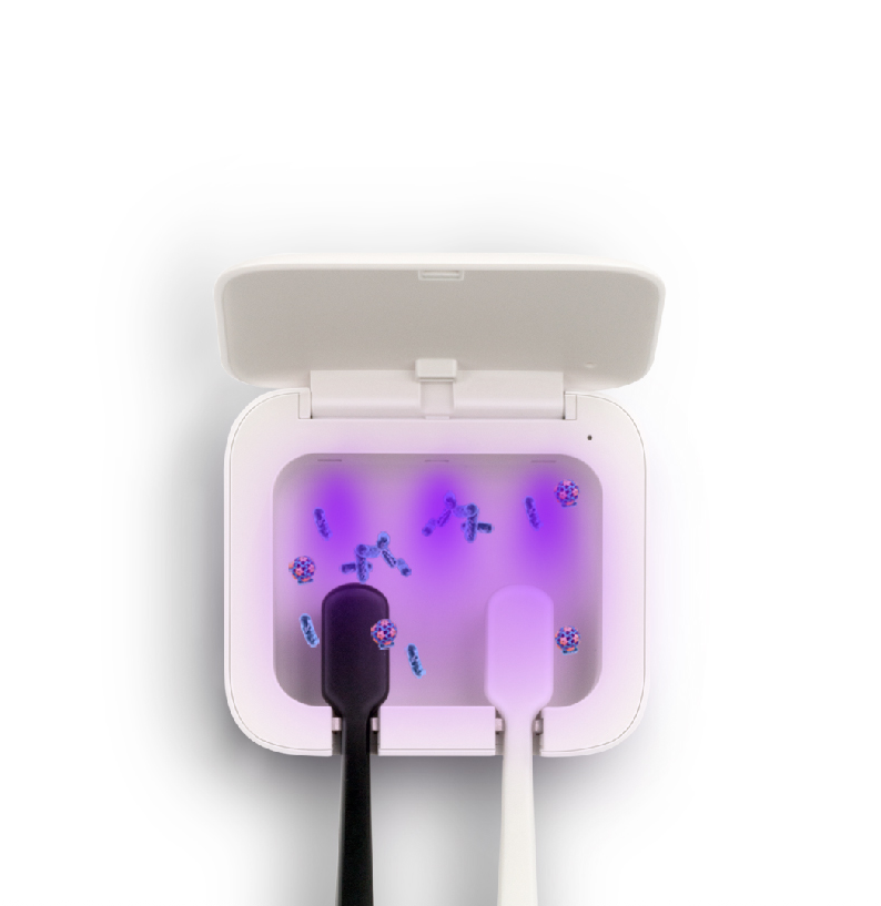 Оптовая продажа Электрический режим очистки бактерицидный светодиодный держатель портативный УФ стерилизатор зубной щетки