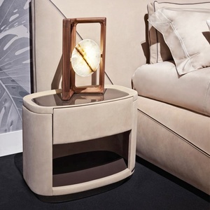 Zhida mobili per camera da letto all'ingrosso letto di lusso leggero design in vera pelle letto matrimoniale queen size - Product Image 3
