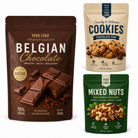 Sachet personnalisé imprimé, résistant à l'humidité, refermable, pour fruits secs, emballage alimentaire, sachet pour noix de cajou mélangées