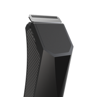 Tondeuse corporelle sans fil rechargeable par USB Goodsky, sans douleur, étanche, lame détachable en acier inoxydable, pour hommes, avec base de charge