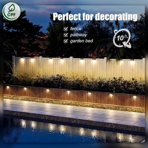 <strong>Solar</strong> <strong>Deck</strong> <strong>Lights</strong> 16 Pack IP33 Waterproof LED Step <strong>Lights</strong> for Outdoor Stairs Fence Yard Patio &amp; Pathway (Warm White ABS) - Product Image 3