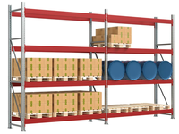 Système de rayonnage d'entrepôt durable pour usine