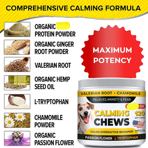 Precio al por mayor OEM, golosinas calmantes saludables para perros, bocadillos masticables para gatos, Etiqueta Privada, suplementos de alimentos para mascotas, seguridad y cuidado de la salud - Product Image 4