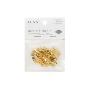 Ilan Broche Alfileres 20mm Dorato 25pz Ganci per Abiti - Product Image 1
