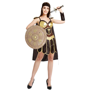 <span class=keywords><strong>Disfraz</strong></span> de Gladiador Guerrero Romano Griego Antiguo para Adultos de Halloween, Falda de Cuero Sexy, Disfraces de Caballero para <span class=keywords><strong>Mujer</strong></span> - Product Image 5