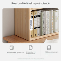 Étagère Simple en bois massif sur le bureau, petit meuble de rangement pour dortoir étudiants