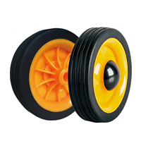 Roue en caoutchouc de 5 pouces de diamètre de 120mm pour boîte de refroidissement, barbecue, gril à gaz, roue de chariot pour coffre à glace