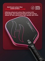 Raket Pickleball Serat Karbon Profesional Grosir, Raket Pickleball Grafit 16mm, Raket Pickleball Dewasa yang Disetujui