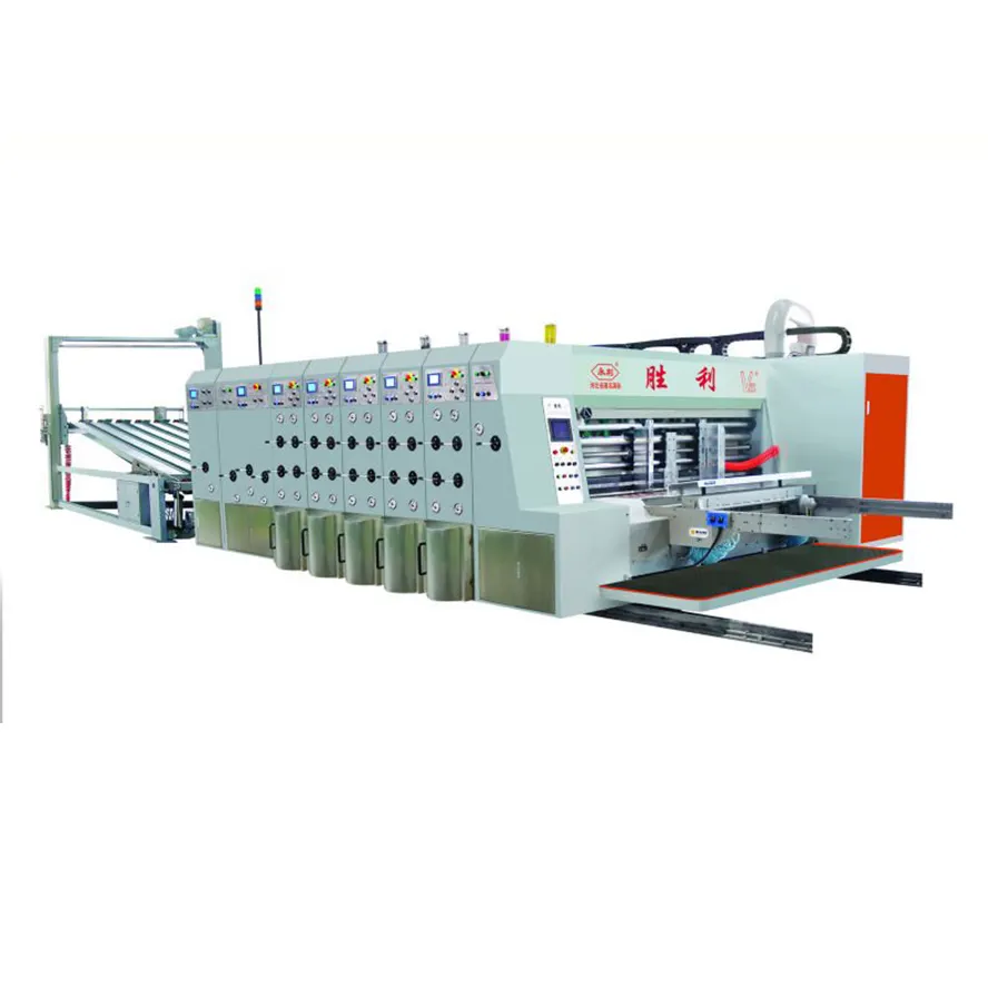 Impressora de flexo de alta qualidade GYK-A1050 * 2200, máquina de corte, impressão de caixa de papelão, máquina de torção