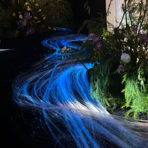 Source de lumière LED personnalisée à <span class=keywords><strong>fibre</strong></span> <span class=keywords><strong>optique</strong></span>, dimmable, pour décoration de mariage, lampe cascade, indice de protection IP33, télécommande, CRI80 - Product Image 3