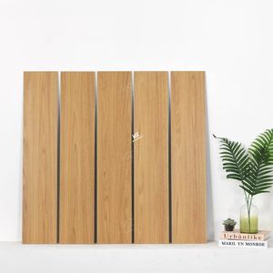 Directo de fábrica Casa moderna Sala de estar Baño Nuevo Grano de madera Porcelana <span class=keywords><strong>Pisos</strong></span> de cerámica 200x1000 para el hogar - Product Image 4