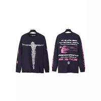 Ventes chaudes, sweat-shirt pour homme à manches longues de style américain, coupe ample, coton pur, tendance, décontracté, streetwear, automne-hiver