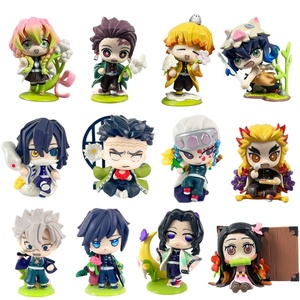 6 pièces/ensemble Figurine Manga Tanjirou Nezuko Zenitsu Kyoujurou Kanroji Kamado Nezuko Birth Flower Ver. Figurines PVC Anime Jouets - Product Image 6