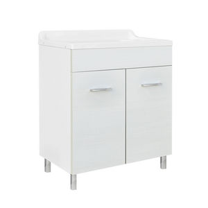 Unidad de Lavado con Mueble de Madera y Tanque de ABS de 70 cm x 40 cm con Escurridor - Product Image 1