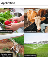Pompe submersible pour puits profond en fonte multi-étages pour l'irrigation des cultures, l'arrosage des jardins et l'alimentation en eau des forages