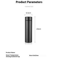 Termo Inteligente con Pantalla LED de Temperatura, Botella de Agua Aislada de Acero Inoxidable 304, Taza de Viaje a Prueba de Fugas para Oficina y Aire Libre