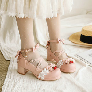 Chaussures élégantes pour femmes et jeunes filles, à talons mi-hauts, à brides croisées, style décontracté et sexy, légères et pures, idéales pour les fêtes. - Product Image 4