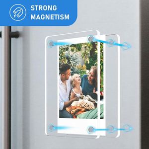 Pegatina magnética acrílica duradera para refrigerador, de doble cara, de 2.36x3.54 pulgadas, marco de fotos para refrigerador, pantalla transparente - Product Image 2